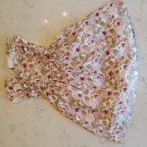 Janie and Jack. Girls Dress. Size 8. Colors pink, magenta, and gold. Open back.